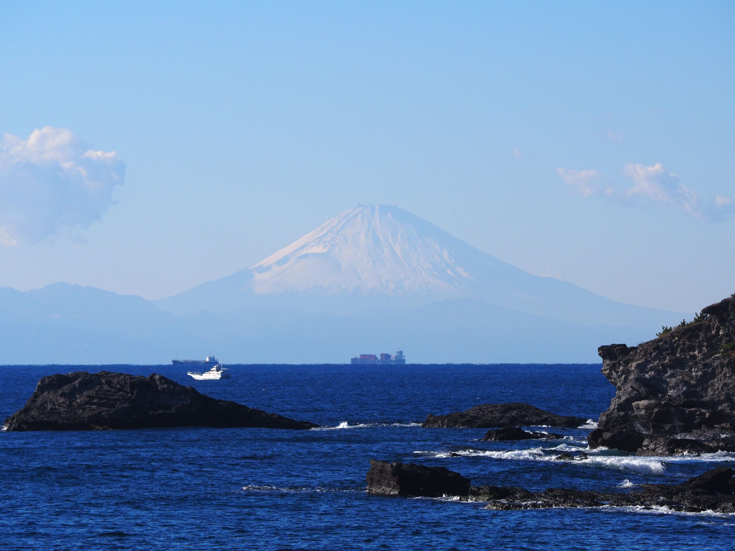 大房岬からの富士山/富浦地区