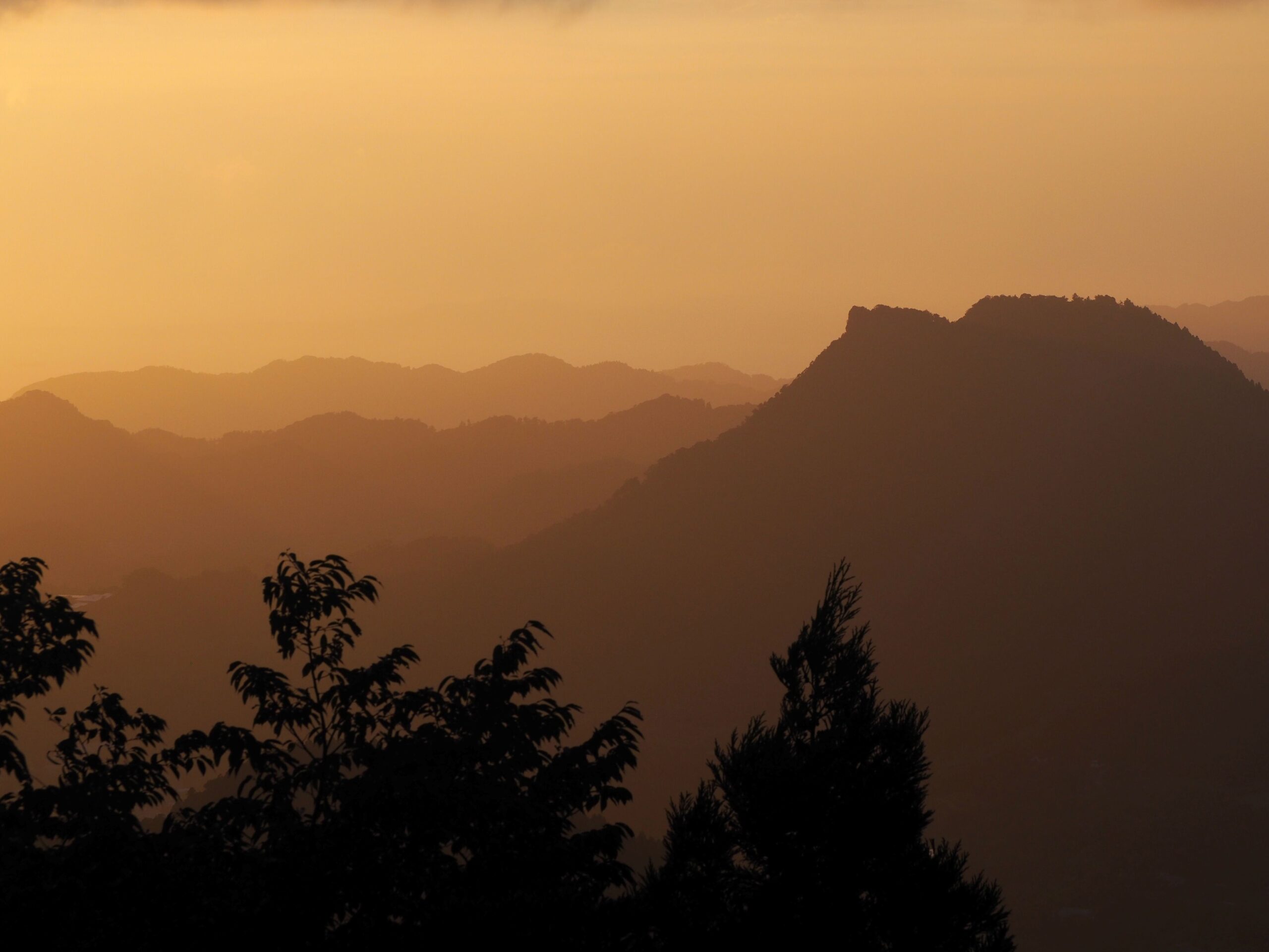 御殿山山頂から/富山地区