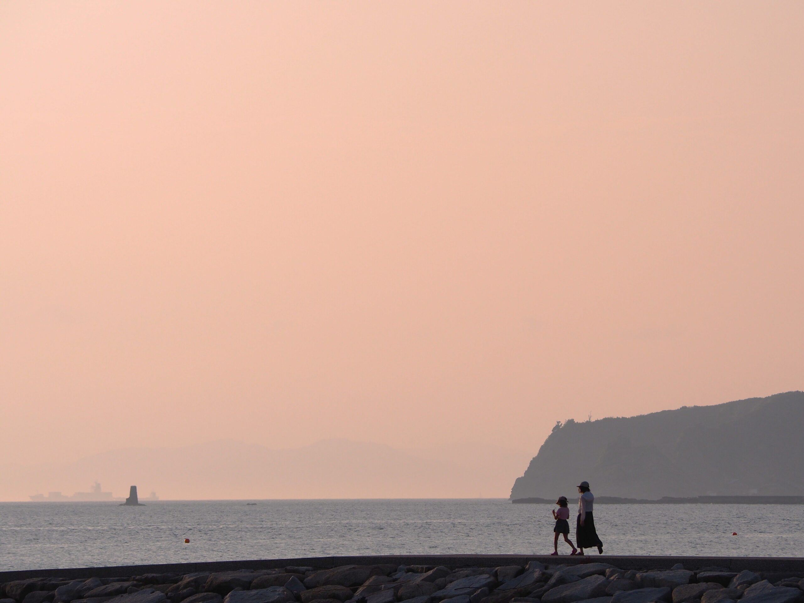 夏の夕暮れ/富山地区