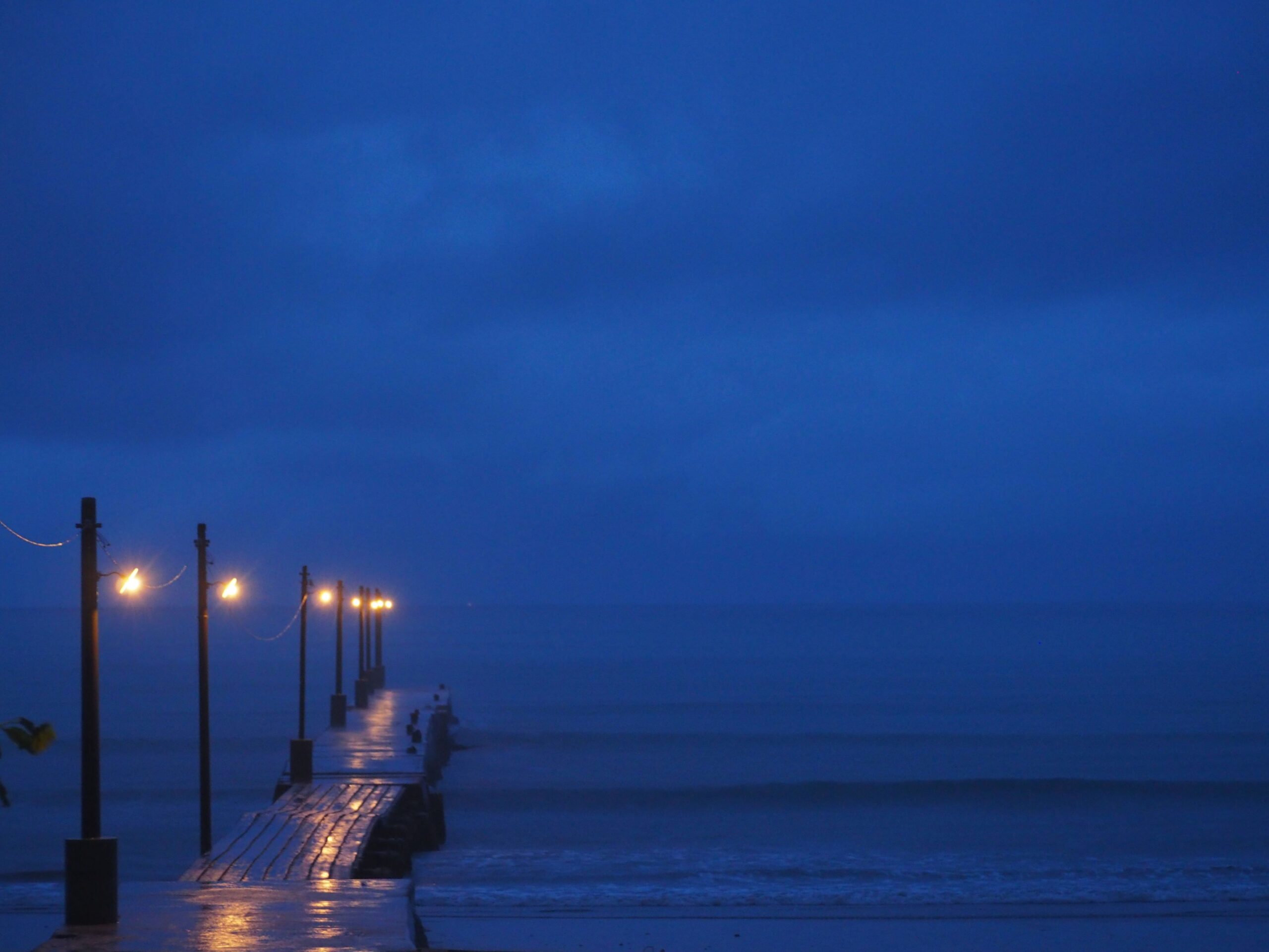 雨の朝/岡本桟橋